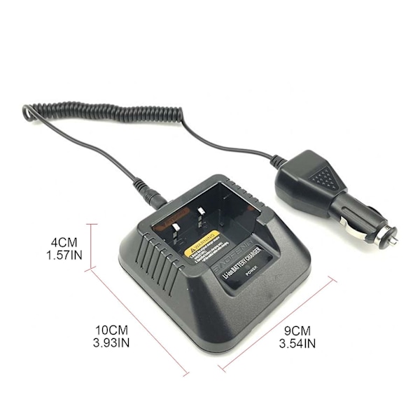 Batteri Biloplader til Baofeng Uv5r Uv-5re Radio Walkie Talkie Oplader