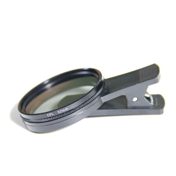 52mm Mobiltelefon CPL-polarisasjonsfilter