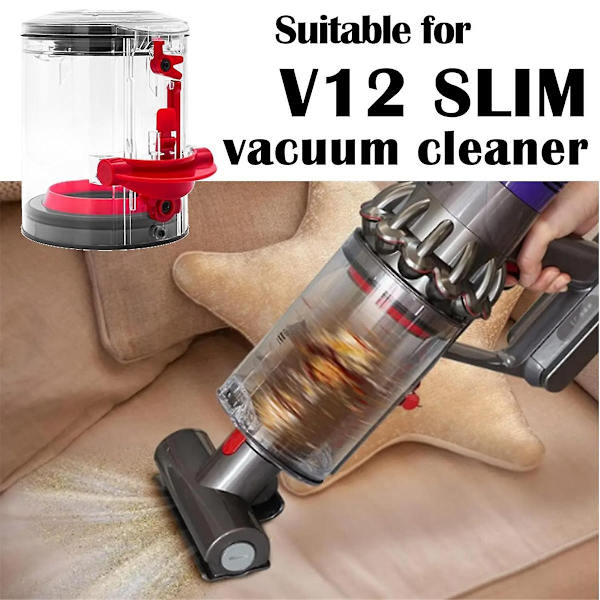 Dammbehållare för V10 Digital Slim V12 Slim Dammsugare, Ersättningsbehållare