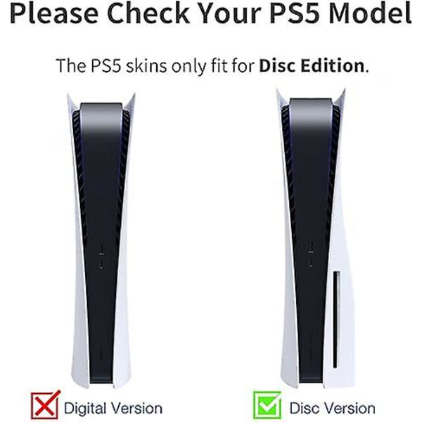 PS5 optisk stasjon versjon klistremerke, kult PS5 skinn, kontrollerhåndtak, for PS5 konsoll og kontroller, NARUTO