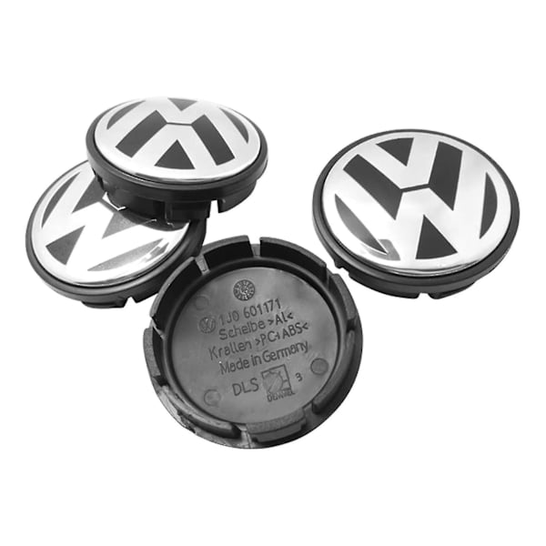 4 stk 65mm Hjulnavdeksel Abs Metall Emblem Hjulnavdeksel Senterdeksel Erstatning For Lavida B6