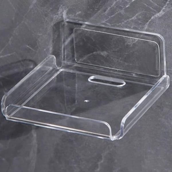 Vägghyllor i klarplast 10,2x10,2x4,5cm 2-pack