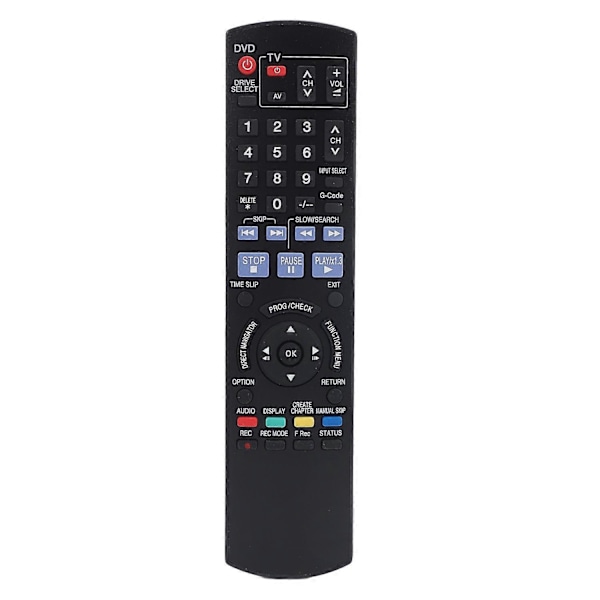 DVD-inspelare Fjärrkontroll N2QAYB000133 Ersättningsfjärrkontroll för DMR‑EH57 EX77 EH58 EH68