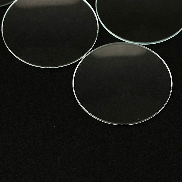 10 stk 28,29,30,31,32,33mm Dobbelt Konveks Linse Urglas Udskiftningsdele Urmager - Klar, 30mm