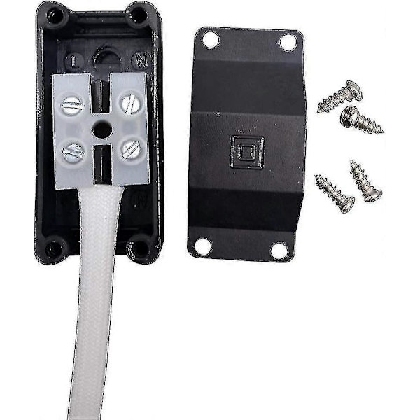 (6-pak) GU10 Lampeholder Keramisk Base og Klemmblokk/bro med Kabel og Isolasjonshylse - Pærekontakt Adapter for LED og Halogen