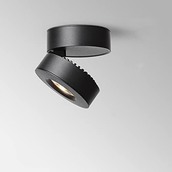 LED Spotlight Taklampa 6000K Icke-porös hushåll (färg: svart, storlek: 12w)