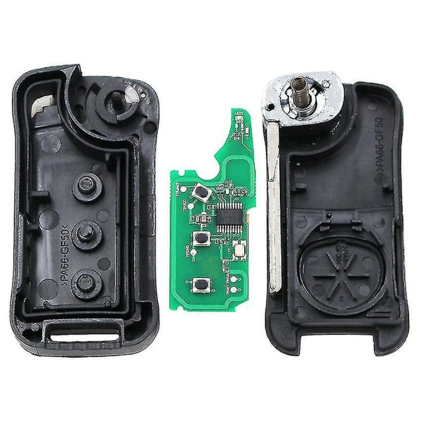 3 knappar fjärrkontroll nyckel fob 315mhz / 433mhz för Porsche Cayenne 2004-2012 Id46 chip oskuren blad
