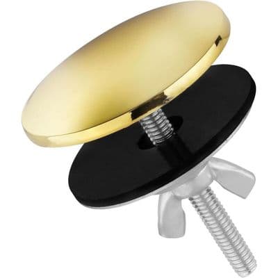 Hanareiän peitelevy - LARGEIGHT - 5 cm - Ruostumaton teräs - Kulta - Harjattu