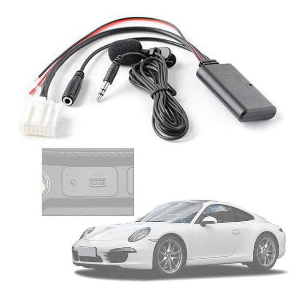 Bilstereo-kontakt Aux Bluetooth-kompatibel kabel for Mazda 2 3 5 6 Mx5 Rx8