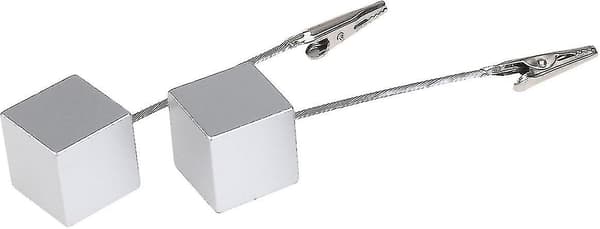 10 st memoklämmor med krokodilklämma för bilder, kort, papper (silver)