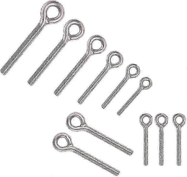 Højkvalitets splinterny M6 304 Rustfrit Stål Lang Ring Skrue Gevindstang Ring