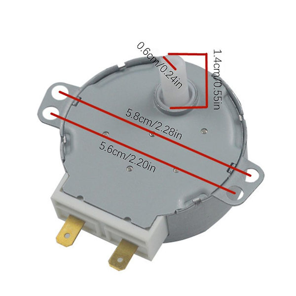 4w 30v 50/60hz Mikrobølgeovn Synkron Motor Med 2 Pins Terminaler Til Grill