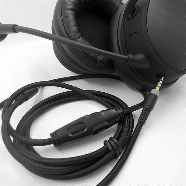 Til -HyperX Cloud Alpha/-HyperX Cloud Core Flight Hovedtelefonkabel med Lydstyrkekontrol