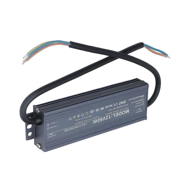 60W LED Strømforsyning 12V 5A IP67 Vandtæt Transformer Driver