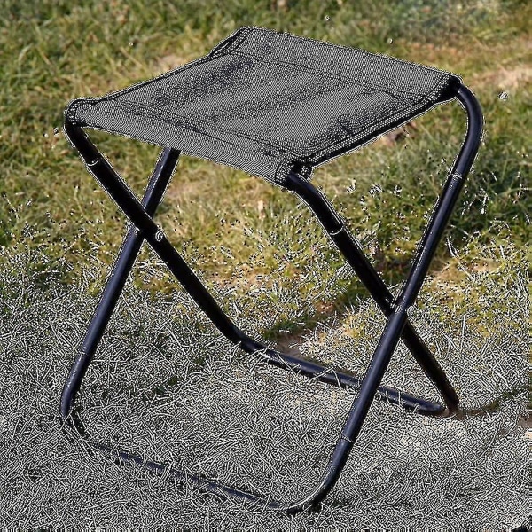 Campingfällbar pall utomhusfällbar pall, liten bärbar campingfällbar pall för utomhusbruk, lämplig för camping, fiske, picknick, resor och vandring
