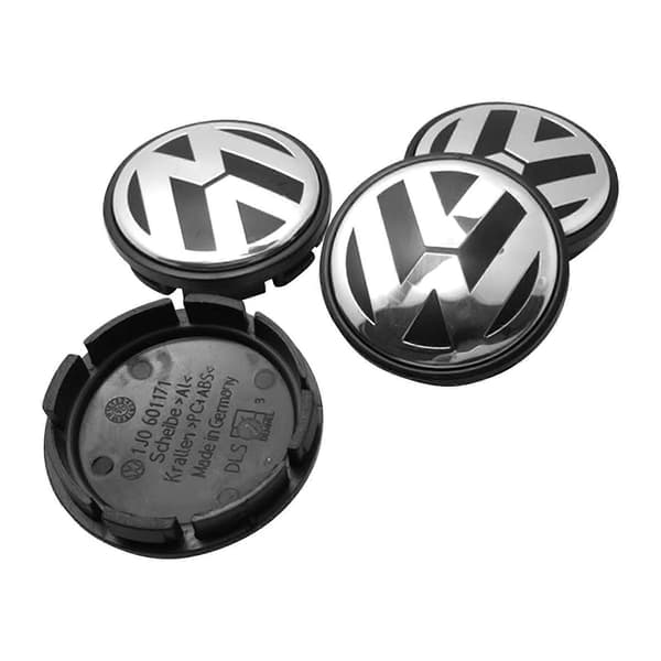 65MM Hjulcentrumplastersättning 4 st ABS Metall Emblem Navskydd