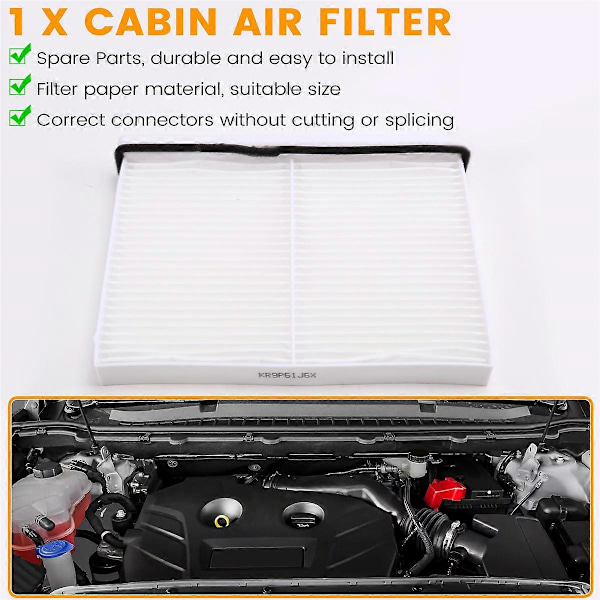 Kabinefilter Passer til Mazda CX-90 2024 2025 CX-70 2025 Erstatter KR9P61J6X KR9P-61-J6X