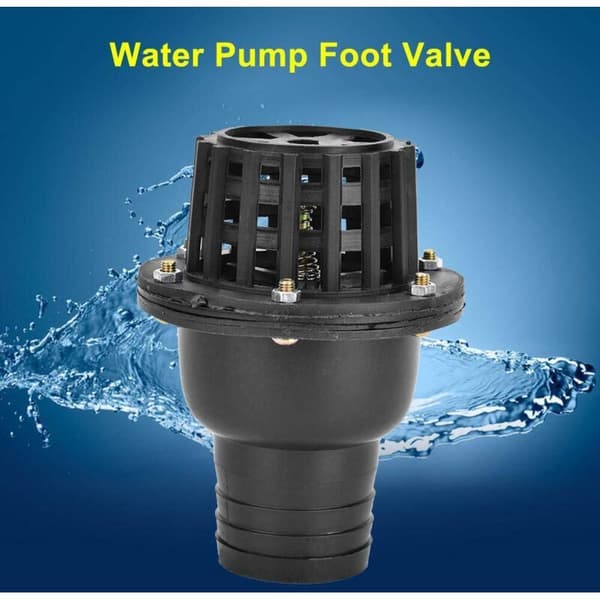 Flad lavtryks kontraventil til vandpumpe. i sort PVC. til hydrauliske maskiner (2\")