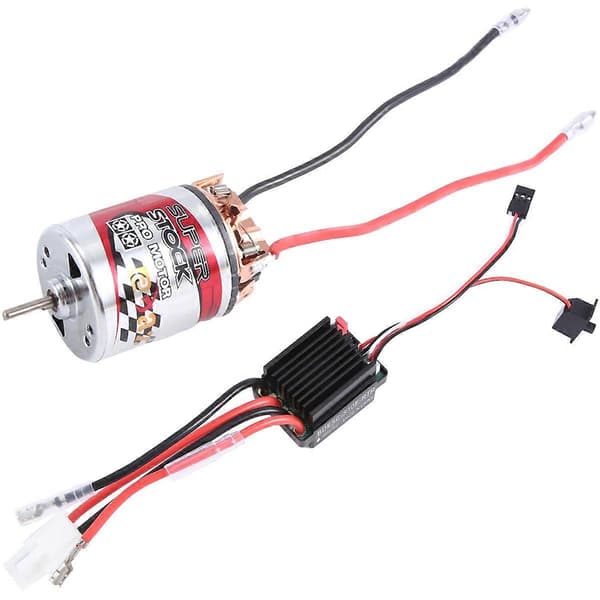 540 Børstemotor & 320A ESC Børstemotor Hastighetskontroller med 2A BEC for 1/10 RC Off-Road Racing