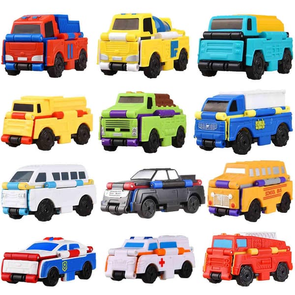 2-i-1 Omvendbar Lekebil Flip Racers Transformbare Biler Kiddie Corner Dobbelt Design Lekebiler