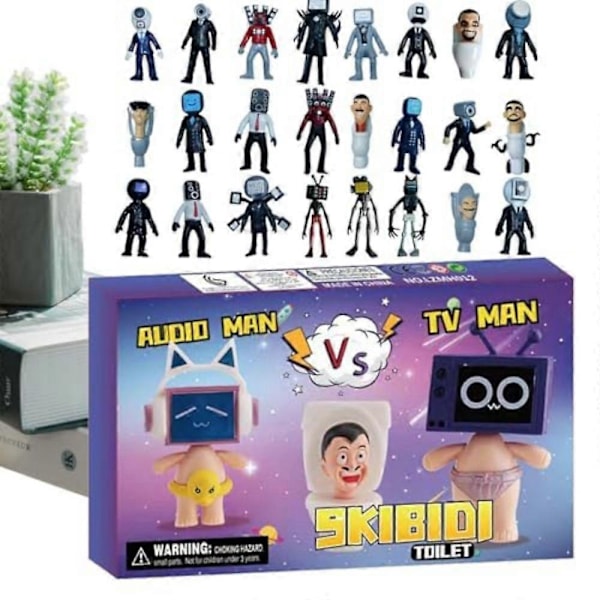 Skibidi Figur Toilet Julekalender 2024