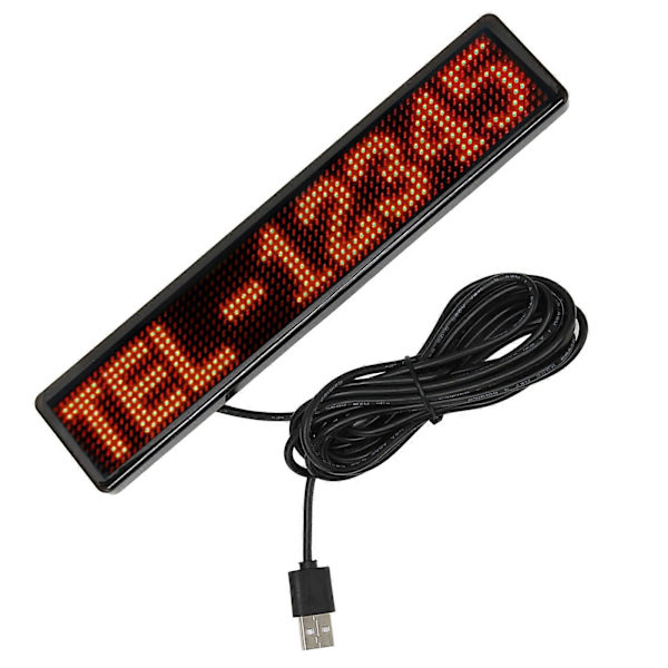 LED Matrix Panel 12x72 Prickar Bluetooth APP Kontroll Programmerbar Scrollande LED Skylt för Butik Bil Bar Hotell