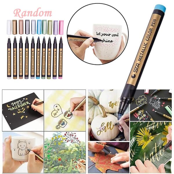 2 kpl Markerit Maalit Kynät Taide Lasimaali Kirjoitusmarkerit DIY 1ml