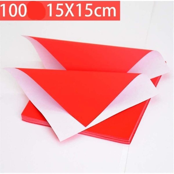 100 X Origami Paper Craft Paper: Dubbelsidigt vikpapper för Origami