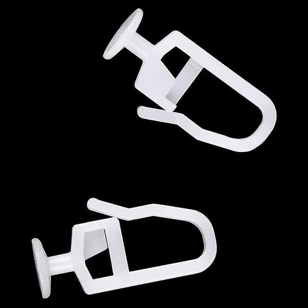 Gardinskinner - 200 pakning - 8,3 mm hode - Foldbare glidefester - Gardinskinne spor glidefester