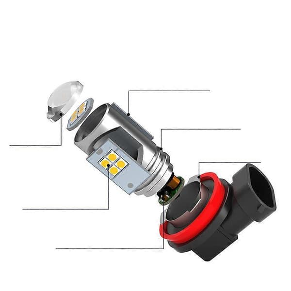 For Seat Leon 3 MK3 2013-2017 2x Canbus Hvite LED Bil Frontlykter