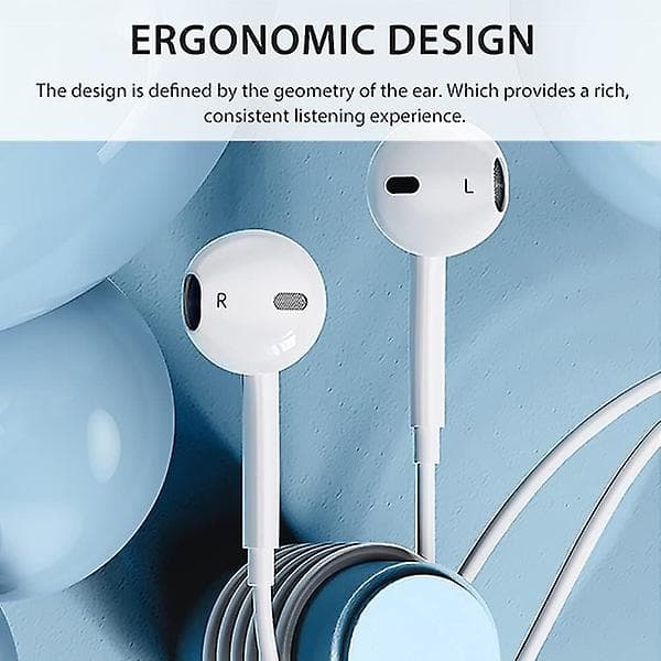 För Iphone 12 Hifi Stereo Trådbundna Brusreducerande Hörlurar