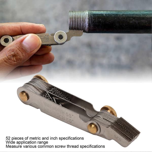 2025 Seneste Model Gevindmåler 55 60 52 Blade Metrisk Imperial Rustfrit Stål