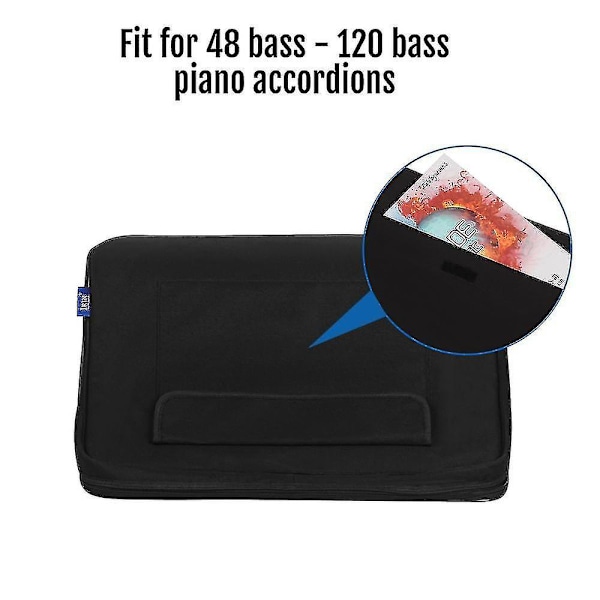Dragspel Gig Bag Piano Dragspel Väska Keyboard Instrument Tillbehör Gig Väskor För 48/80/96/120