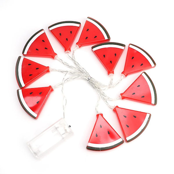 10LED Vattenmelon Fruktformad Koppartråd Slingljus för Hemfest Dekoration