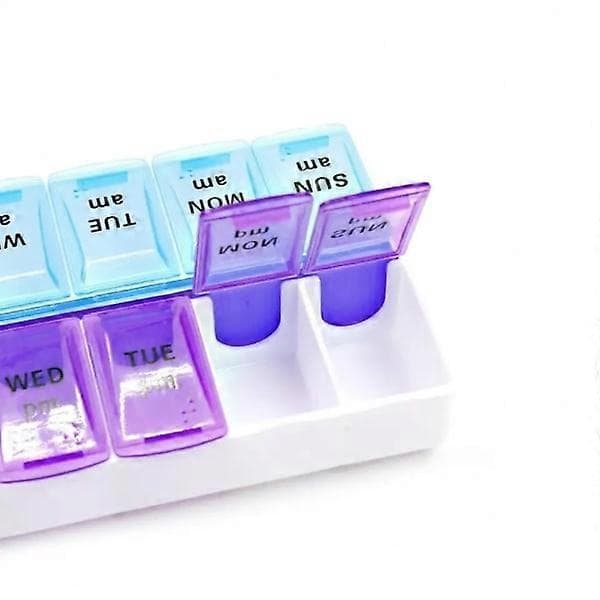 Praktisk Tålig Dosett Medicinlåda Tablettask Transparent