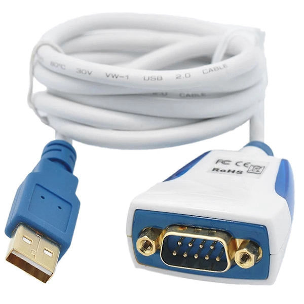 USB til RS232 Kabel Konverter USB til RS232 Seriell DB9 Adapter 1m