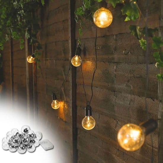 YYV LED Ljusslinga - 4m - Varmvit - IP65 Vattentät - 20 YYV Lampor