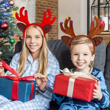 Hårbøjle - Rensdyr-hårbøjle - Juleudklædningstilbehør til børn - 1 stk.