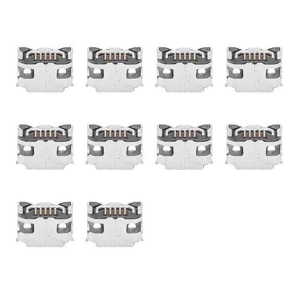 10 stk. Type B Micro USB Hunn 5-Pinners Jack Port Socket Connector Reparasjonsdeler