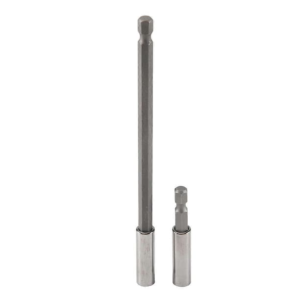 2 stk/sett 1/4 tomme Hex Magnetisk Bitsholder 60/150mm Skrutrekkerstenger Strømforlengelse Drilldriver