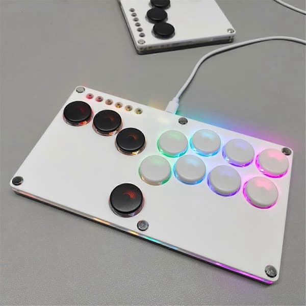 Flatbox Hitbox Arcade Fighting Game Encoder Controller Xinput/Dinput Mini Hitbox-konsoll for NS/PS3/