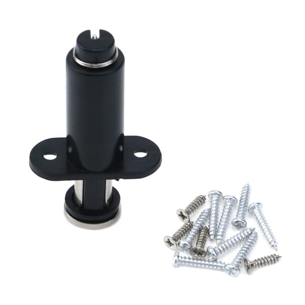 Infälld magnetisk trycklås, 4-pack, trycköppnande skåpdörrlås, drag-tryck, tryckfjäder, tryckutlösning