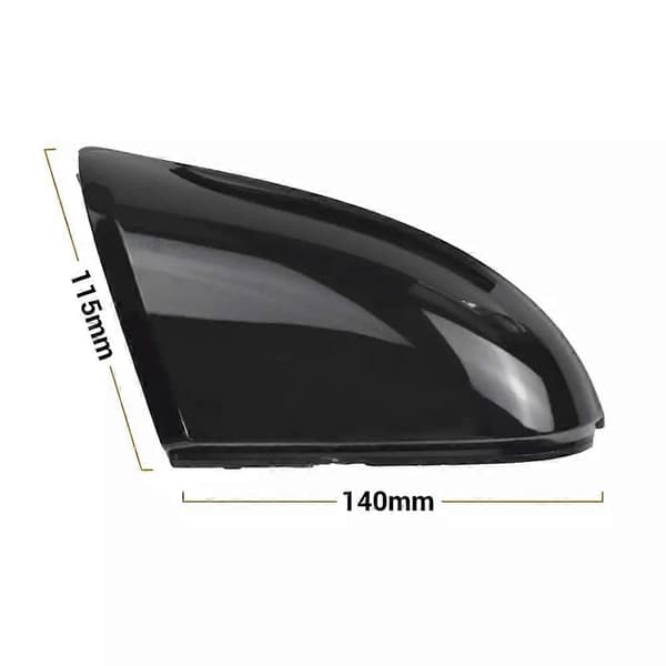 1 par dynamiske LED blinklys til sidespejl til Dodge Ram 1500 2009-2018 (Transparent Sort)