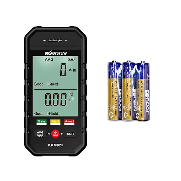 KKmoon kkm825 Håndholdt Bærbar Elektromagnetisk Strålingsmåler Stor LCD-skærm Display Elektrisk F