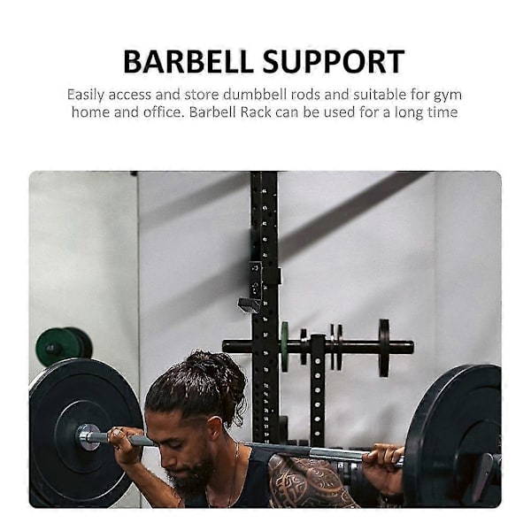 4 stk. J-krog Squat Rack Tilbehør Squat Rack Vægtstangsholder Træningscenter Dumbbell Stativ J-kroge Power Rack Træningsmaskiner Hjem