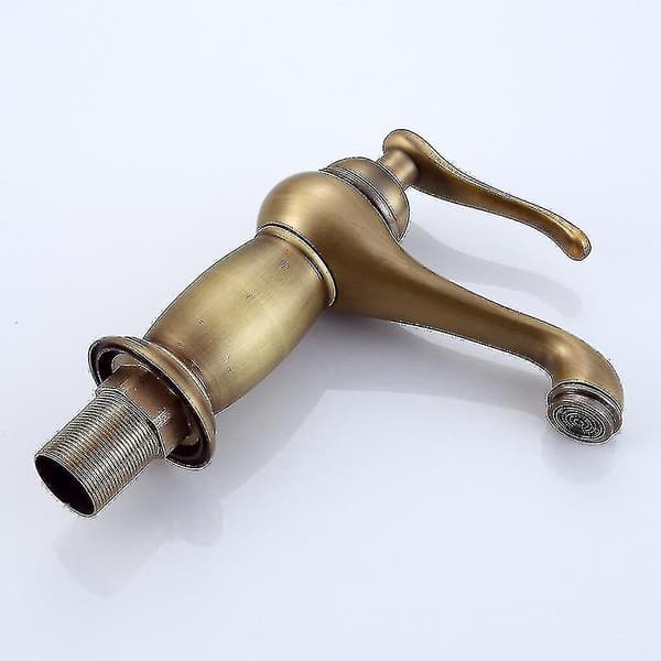 Badekarvask Antique Messing Blandebatteri Solid Kobber Luksus Europeisk Stil Kraner