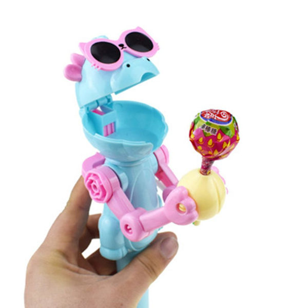 Kreativ Lollipop Artifact Sjov Spise Lollipop Robot Holder Stativ Gave Legetøj