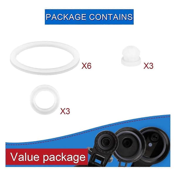 12st Vattenflaskpackning Ersättning för DRINCO 14/18/22/32/40/64oz, Silikon Sugrör Lock Ventilationshål