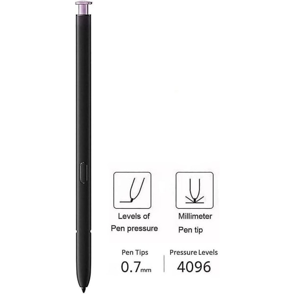 Galaxy S23 Ultra Pen Udskiftning Til Samsung Galaxy S23 Ultra 5g Touch Screen Stylus Pen, S23 S Pen Uden Bluetooth Udskiftning Spidser/nibs (lavendel)