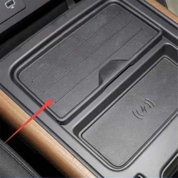 Bil Mittkonsol Mugghållare Lock Bricka Organizer Skydd LR131904 för Land Rover Defender L663 2